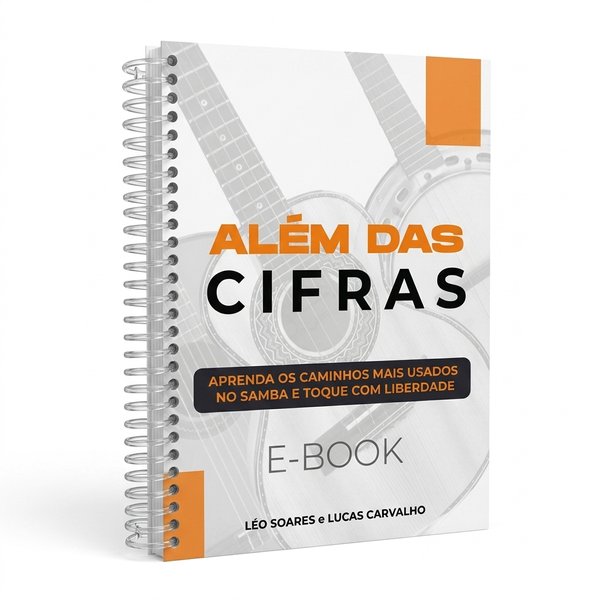 Capa da apostila Além das Cifras, Léo Soares e Lucas Carvalho